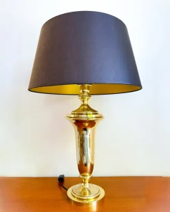 Pamono Hollywood Regency Brass Table Lamp from Krisna, 1970s> Table Lamps