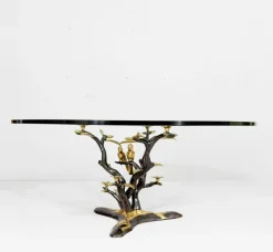 Pamono Hollywood Regency Coffee Table by Willy Daro, Belgium, 1970s> Coffee & Side Tables