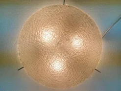Pamono Hollywood Regency Glass Ceiling Lamp by Kaiser, 1970s><noscript><img width=