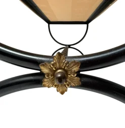 Pamono Hollywood Regency Patinated Iron and Brass Bedroom Bench, 1960s><noscript><img width=
