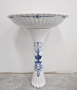 New Pamono Hollywood Regency Porcelain Bathroom from Porcelain De Paris, 1970s, Set of 13