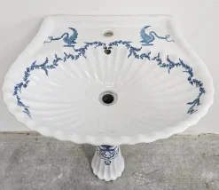 New Pamono Hollywood Regency Porcelain Bathroom from Porcelain De Paris, 1970s, Set of 13