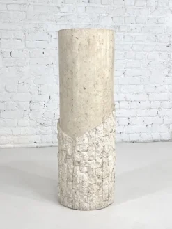 Outlet Pamono Hollywood Regency Style Stone Marquetry Column