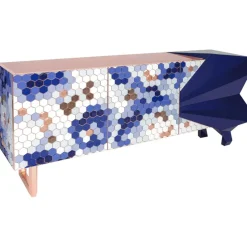 Pamono Honeycomb Blue Sideboard by Royal Stranger> Storage
