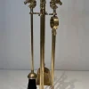Discount Pamono Horse Head Fire Tools in Brass in the style of the Maison Jansen, 1950s, Set of 5