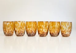 Pamono Hot Chocolate Murano Glasses by Mariana Iskra, Set of 6><noscript><img width=