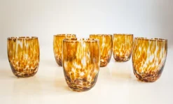 Pamono Hot Chocolate Murano Glasses by Mariana Iskra, Set of 6><noscript><img width=