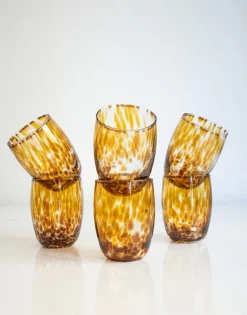 Pamono Hot Chocolate Murano Glasses by Mariana Iskra, Set of 6><noscript><img width=
