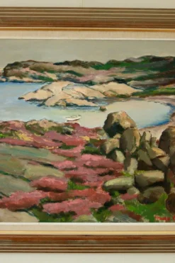 Sale Pamono Hugo Olsson, Grundsund, Mid-20th Century, Oil on Canvas, Framed