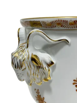 Pamono Hungarian Porcelain Cachepot from Herend, 1960s><noscript><img width=