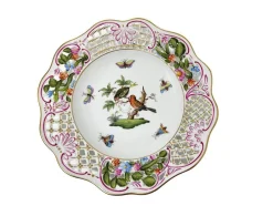 Best Pamono Hungarian Rothschild Porcelain Set fromm Herend, Set of 3