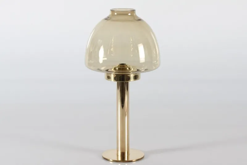 Pamono Hurricane Brass Candle Holder L102/32 by Hans-Agne Jakobsson for Hans-Agne Jakobsson Ab Markaryd, Sweden, 1960s> Candleholders