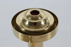 Pamono Hurricane Brass Candle Holder L102/32 by Hans-Agne Jakobsson for Hans-Agne Jakobsson Ab Markaryd, Sweden, 1960s><noscript><img width=