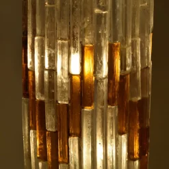 Pamono Ice & Orange Murano Glass Floor Lamp by Albano Poli for the Poliarte><noscript><img width=