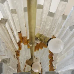 Pamono Ice & Orange Murano Glass Floor Lamp by Albano Poli for the Poliarte><noscript><img width=