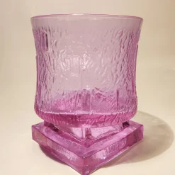 Pamono Ice Bucket and 6 Glasses in Murano Glass Alexandrite, Italy, 1960s, Set of 7><noscript><img width=