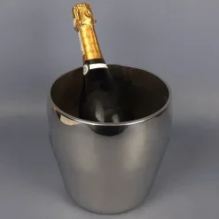 Pamono Ice Bucket in Stainless Steel by Alfra Alessi, 1970s> Ice Buckets & Wine Coolers