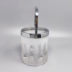 Hot Pamono Ice Bucket with Glasses in Hand Cut Lead Crystal from Kristal, Italy, 1960, Set of 7