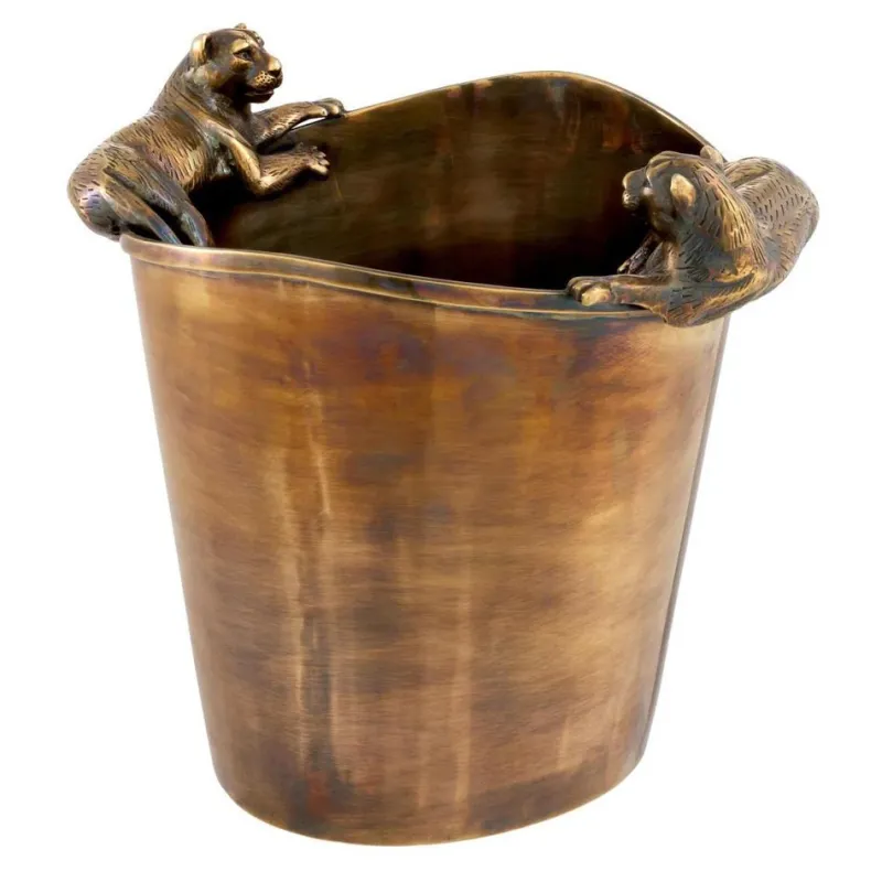 Online Pamono Ice Buckets in Bronze Patinated Metal, Set of 2
