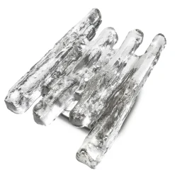 Online Pamono Ice Glass Wall Sconce from Kalmar, Austria, 1960s