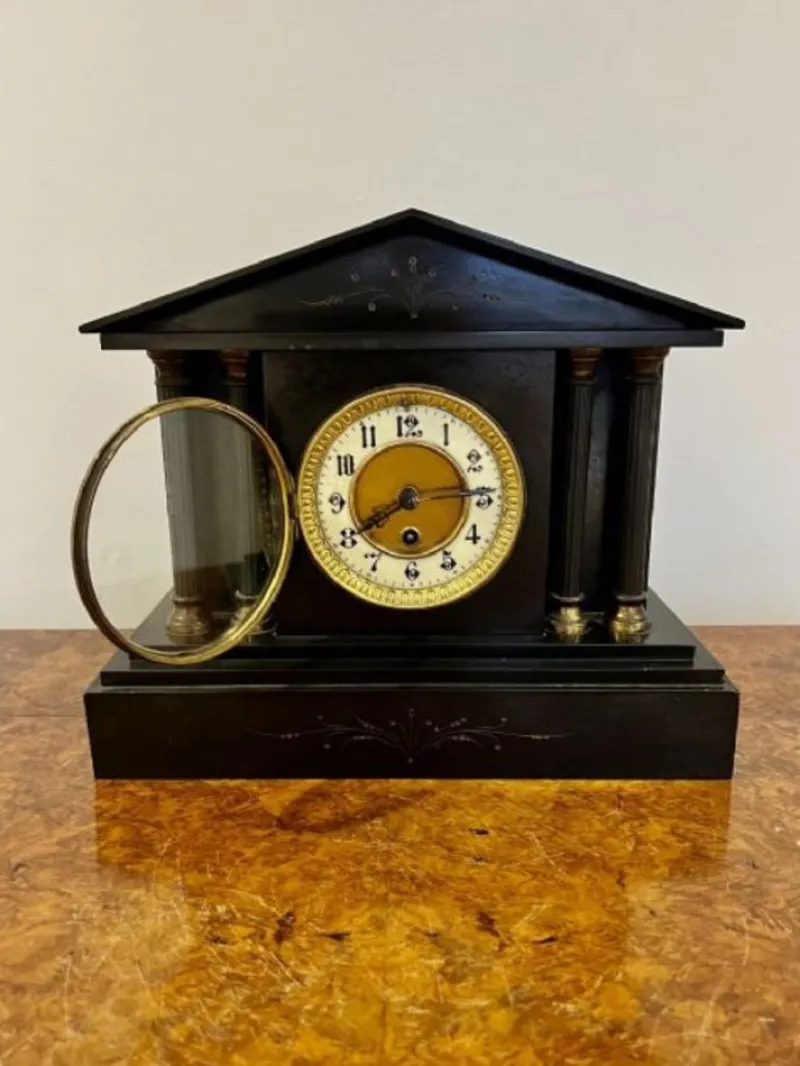 Pamono ictorian Marble Mantle Clock, 1860s> Clocks