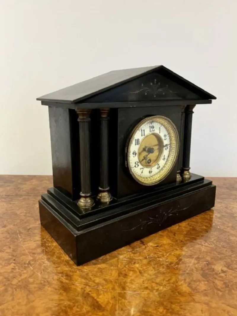 Pamono ictorian Marble Mantle Clock, 1860s> Clocks