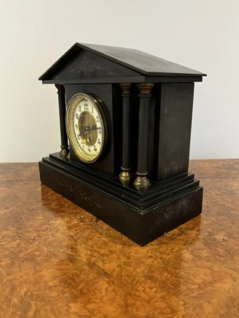 Pamono ictorian Marble Mantle Clock, 1860s> Clocks