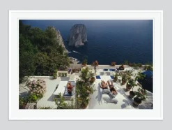 Pamono Il Canile Oversize C Print Framed in White by Slim Aarons> Mid-Century