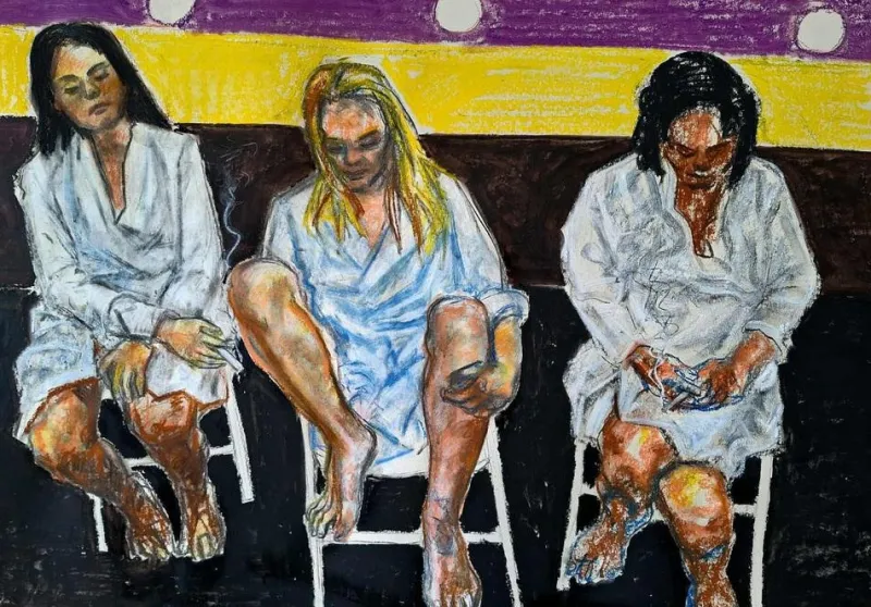 Clearance Pamono Ilia Balavadze, Untitled 4.4, 2025, Gouache on Paper