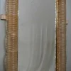Outlet Pamono Illuminated Golden Murano Glass and Brass Wall Mirror, 2000