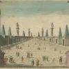 Pamono Illustration of the Prophet's Mosque or Al-Masjid an-Nabawī in Medina> Posters