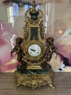Best Pamono Imperial Mantel Clock from Farbel Fonderie D`art, 1969