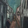 Online Pamono Impressionist Alley, Oil on Canvas