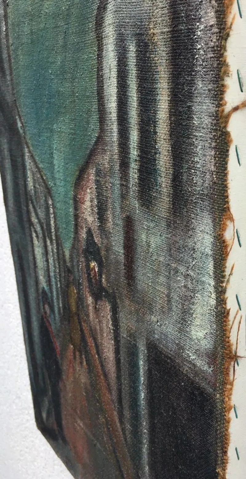 Online Pamono Impressionist Alley, Oil on Canvas