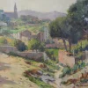 Best Pamono Impressionist Spanish or Catalan Mountain Village, 1890s-1910s, Oil on Canvas