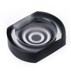 Pamono Incisioni Iridi Cut Ashtrays by Purho, Set of 2