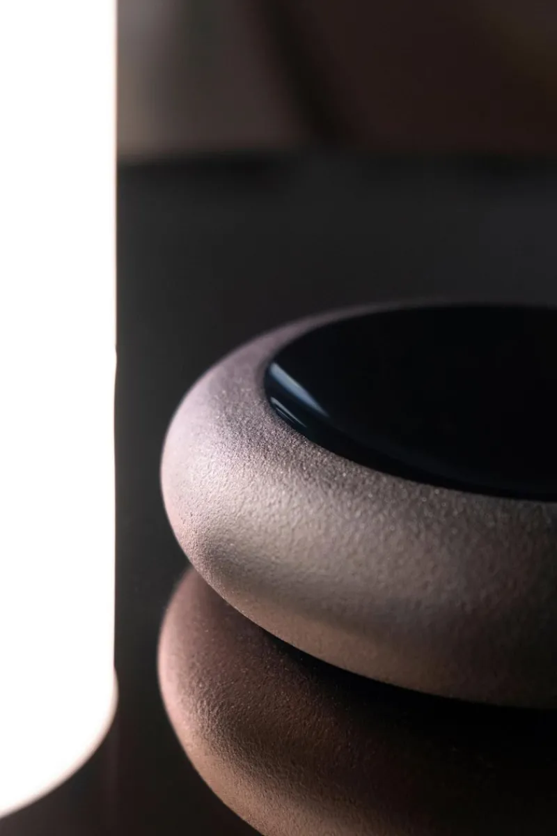 Pamono Incisioni Iridi Sand Ashtrays by Purho, Set of 2> Ashtrays & Catchalls