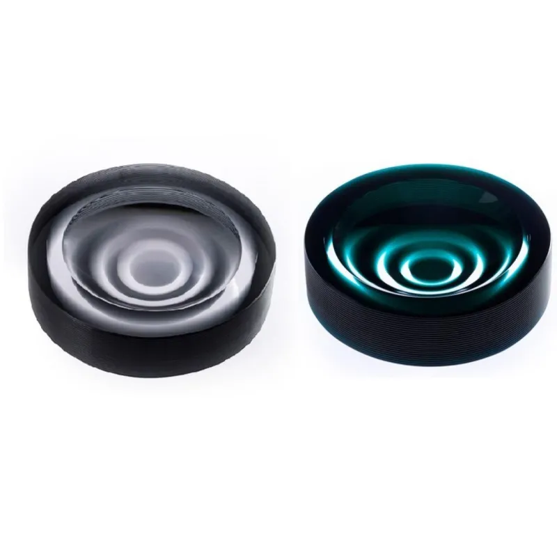 Clearance Pamono Incisioni Iridi Stripe Ashtrays by Purho, Set of 2