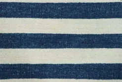 Pamono Indian Dhurrie Rug with Blue and White Stripes from R&K Principal Jahanshah Nazmiyal><noscript><img width=