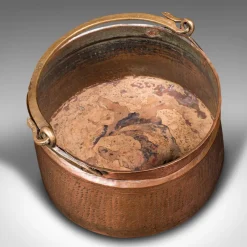 Online Pamono Indian Fireside Fuel Basket in Copper & Bronze, 1850s