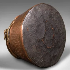 Online Pamono Indian Fireside Fuel Basket in Copper & Bronze, 1850s