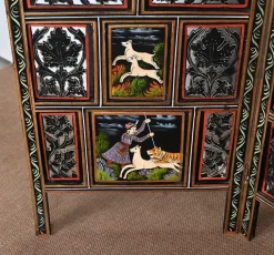 Pamono Indian Four-Part Screen, Rajasthan, Early 1900s><noscript><img width=