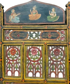 Online Pamono Indian Polychrome Screen, Early 20th Century