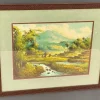 Outlet Pamono Indochinese Rice Field, 1950s, Oil on Canvas, Framed