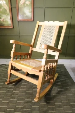 Pamono Indonesian Teak Rocking Chair> Rocking Chairs
