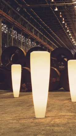 Pamono Indoor/Outdoor Obice Big Lamp in LDPE RGB Light Kit by Giorgio Tesi for VGnewtrend><noscript><img width=