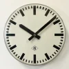 Pamono Industrial Acrylic Glass Station Wall Clock from Tn, 1960s> Clocks