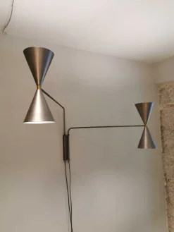 Pamono Industrial Bats Light with 2 Arms by Juanma Lizana