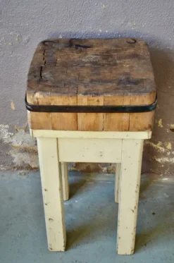 Pamono Industrial Butchers Block, 1950s> Worktables & Workbenches