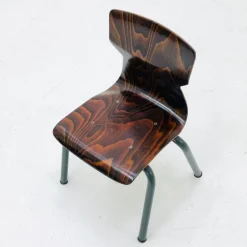 Pamono Industrial Children's School Chair in Plywood by Galvanitas & Eromes, 1960s><noscript><img width=